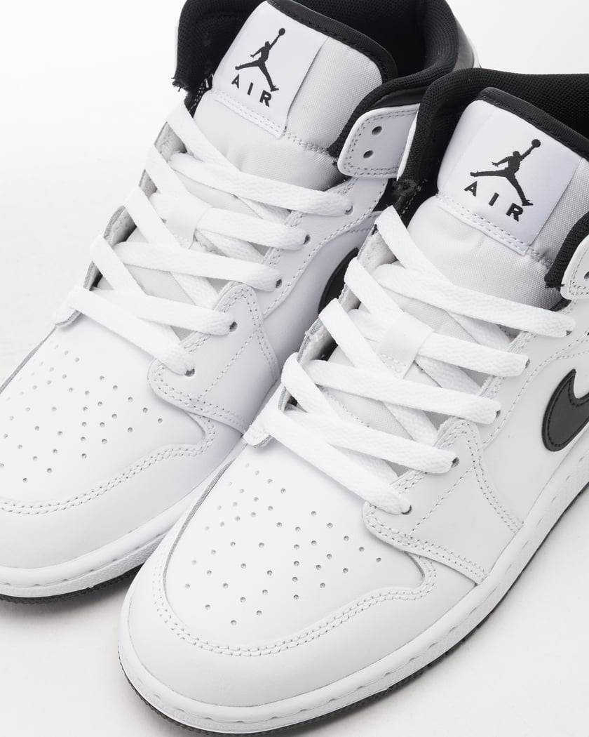 Air Jordan 1 Μεσαίο Λευκό-Μαύρο