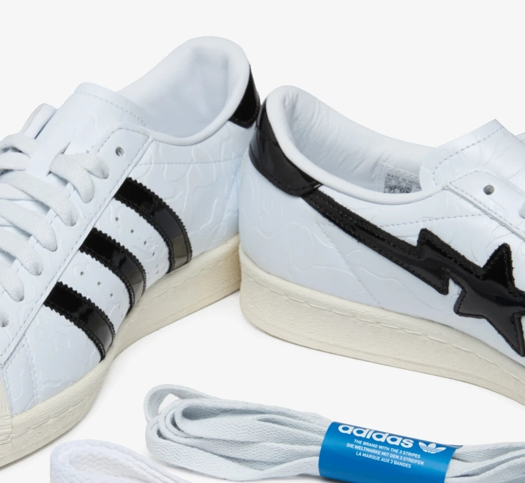 Adidas Superstar V x BAPE White