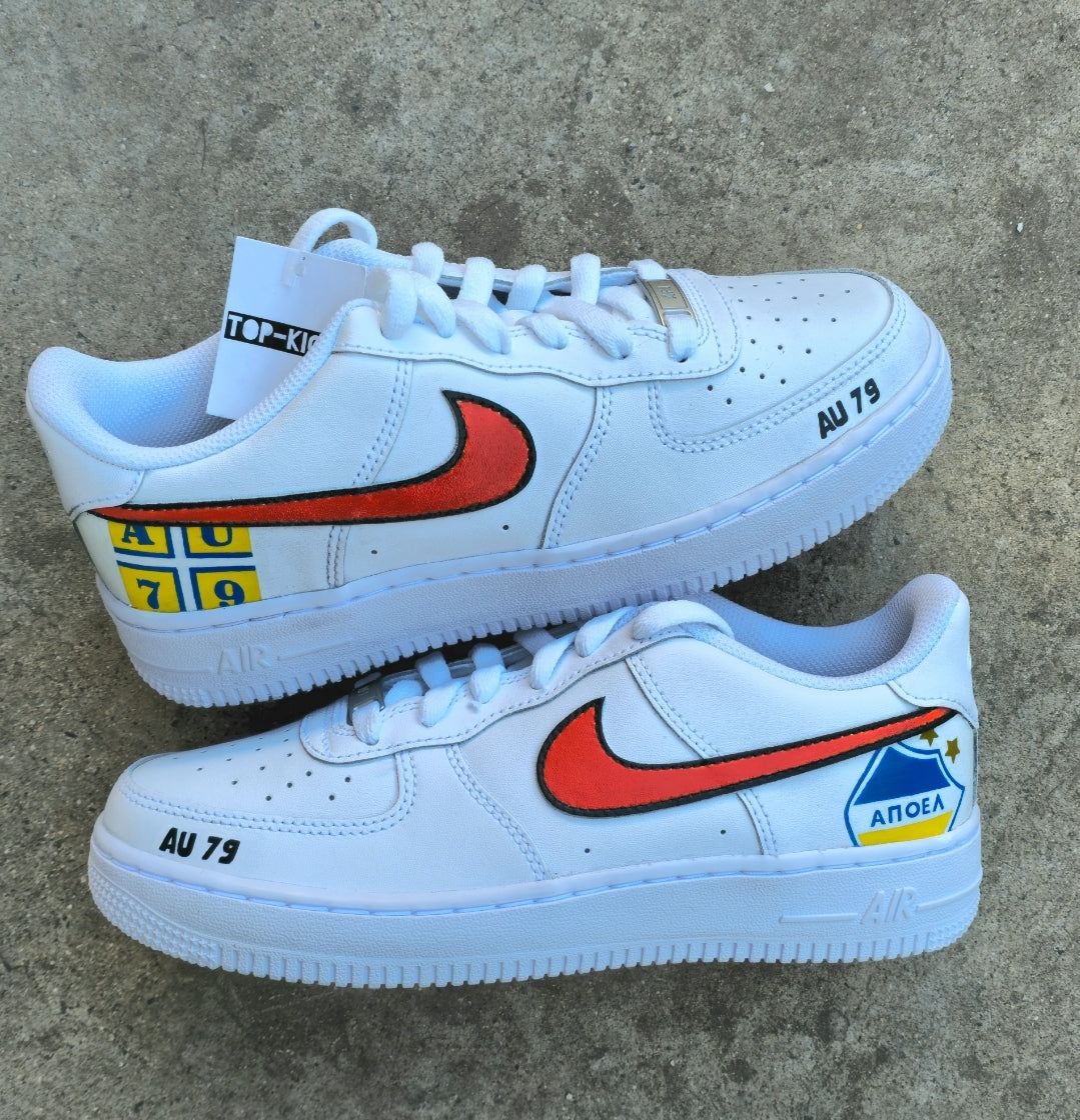 Nike Air Force 1 Customized "Apoel Swoosh"