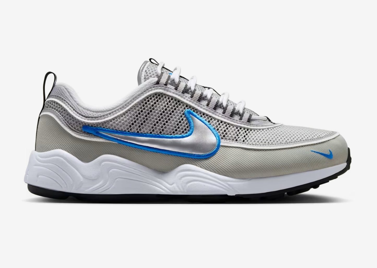 Nike Air Zoom Spiridon "Metallic Silver Signal Blue"