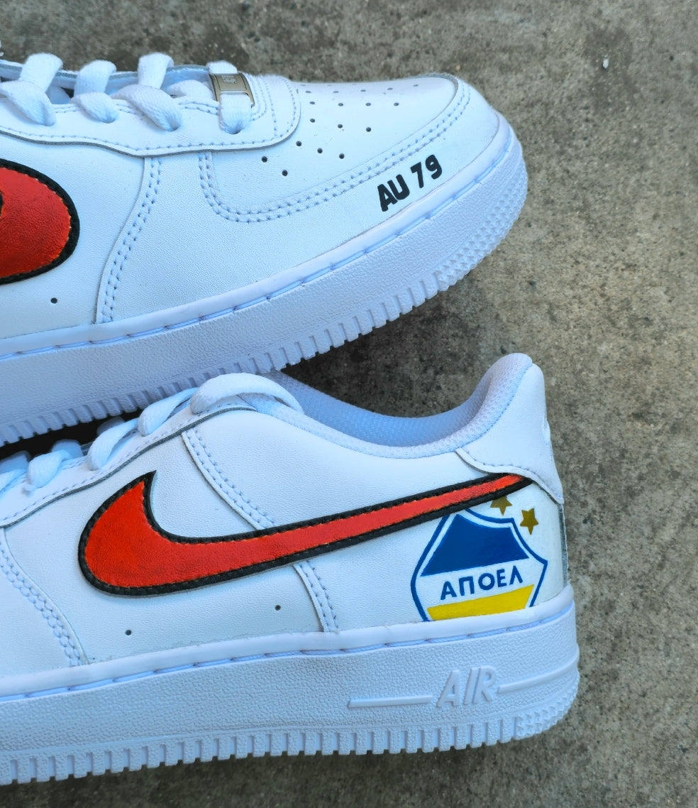 Nike Air Force 1 Customized "Apoel Swoosh"
