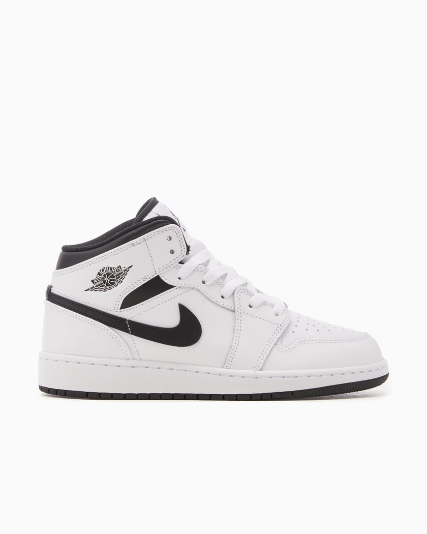 Air Jordan 1 Μεσαίο Λευκό-Μαύρο