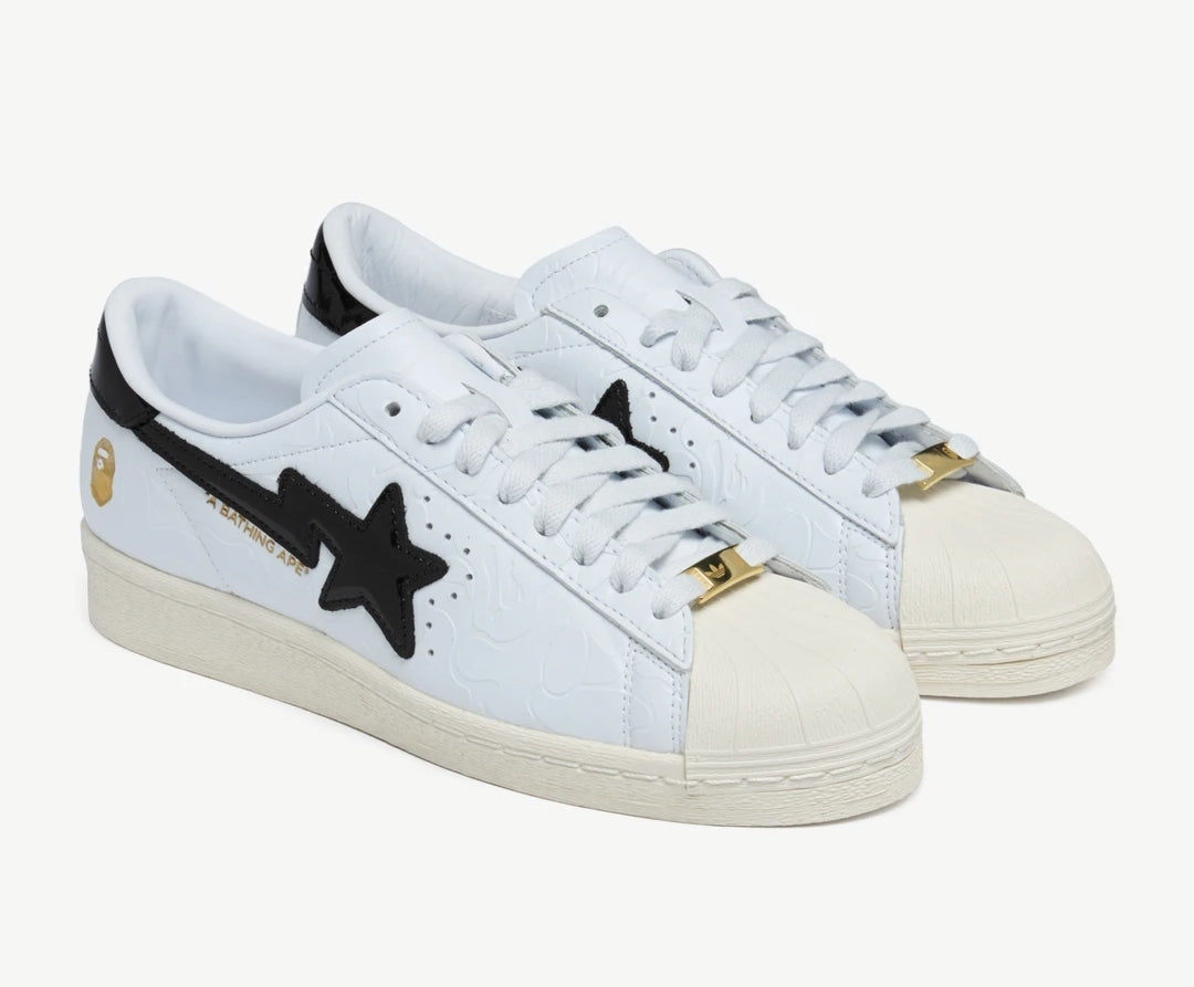 Adidas Superstar V x BAPE White