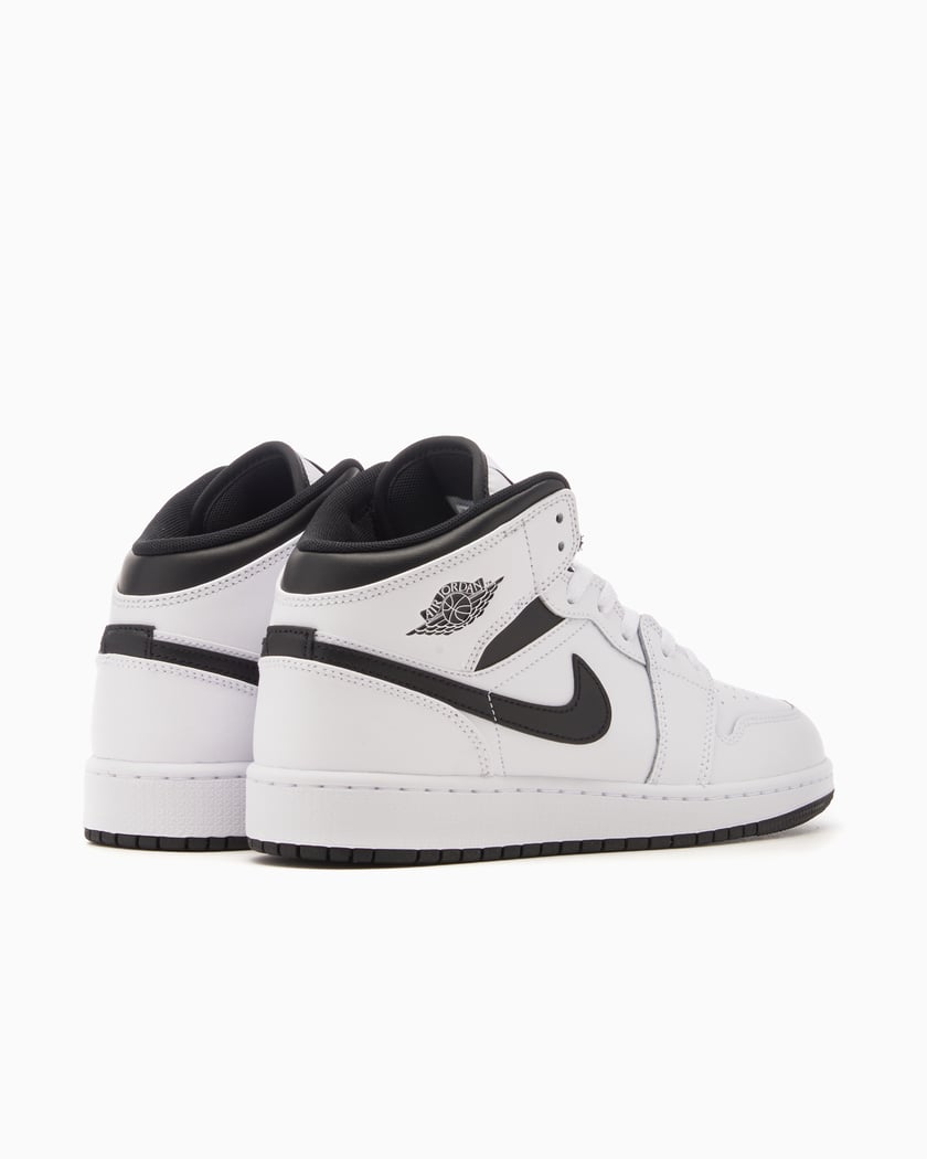 Air Jordan 1 Μεσαίο Λευκό-Μαύρο