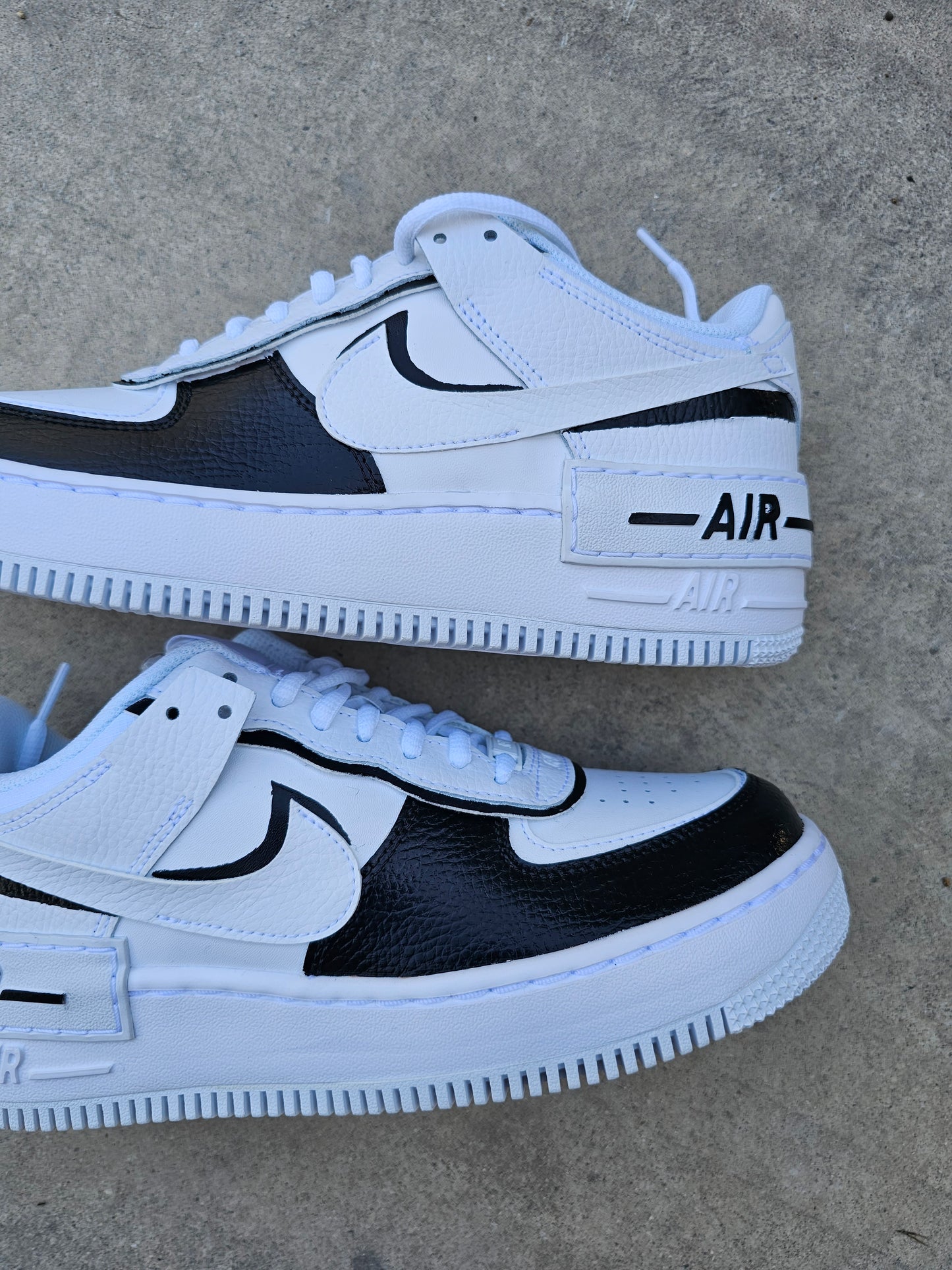 Nike AF1 Shadow Custom "Panda"