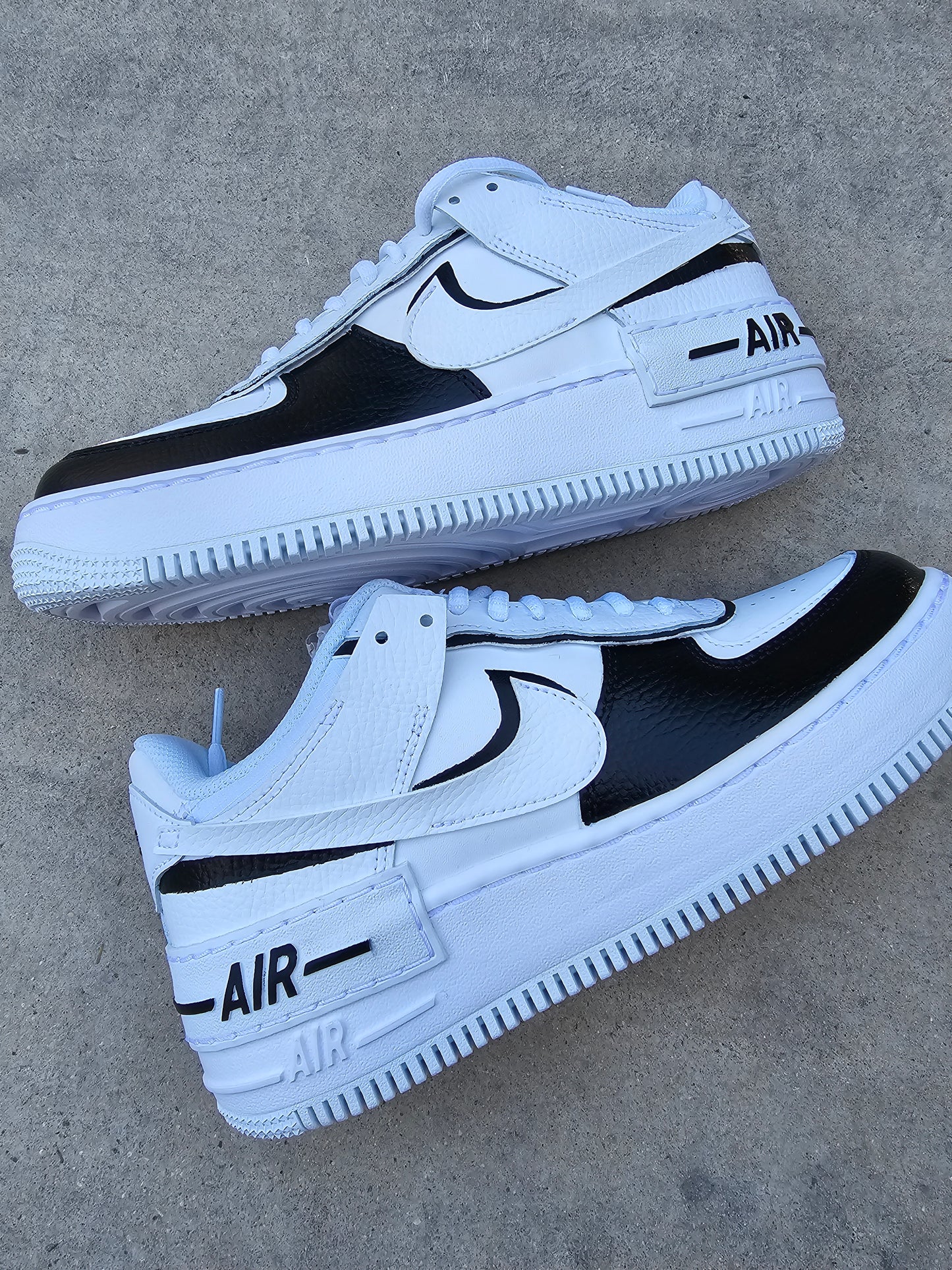 Nike AF1 Shadow Custom "Panda"