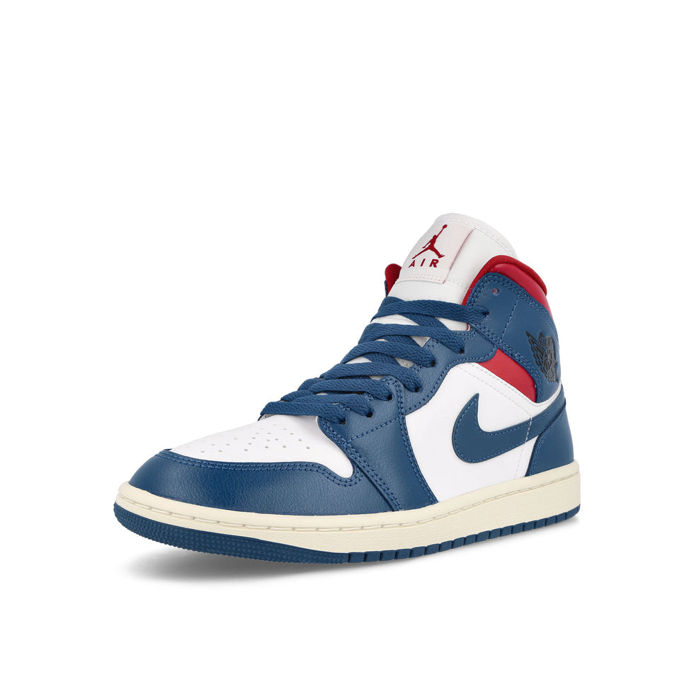 Air Jordan 1 Mid "White French Blue Red"