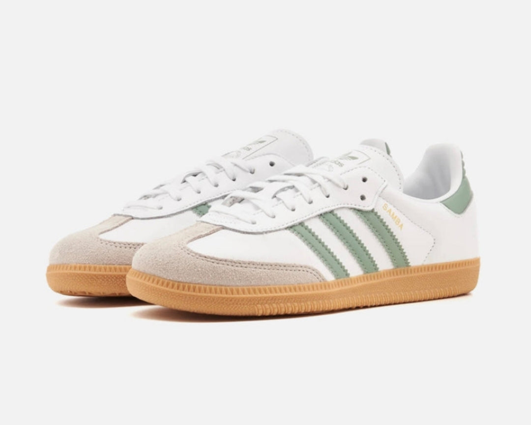 Adidas Samba "White Silver Green"