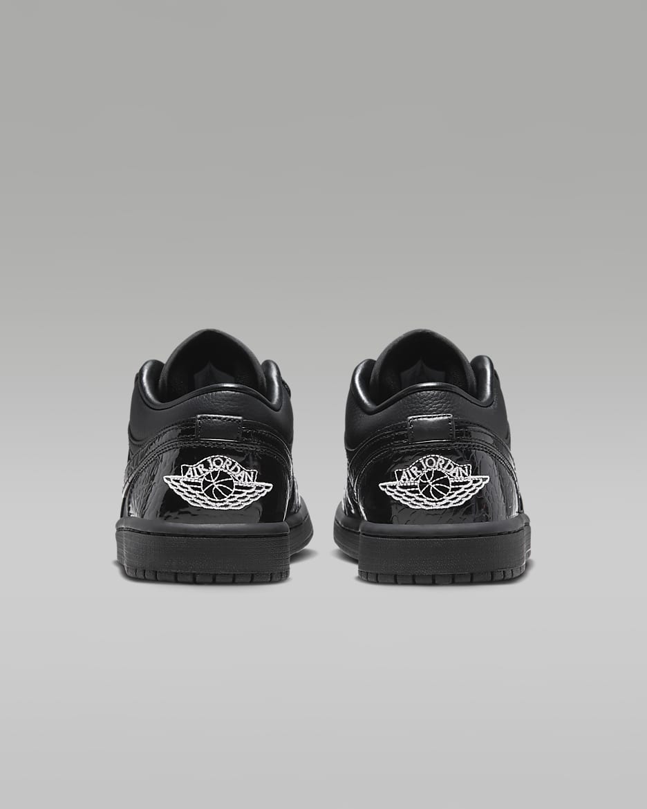 Air Jordan 1 Low "Black Croc"