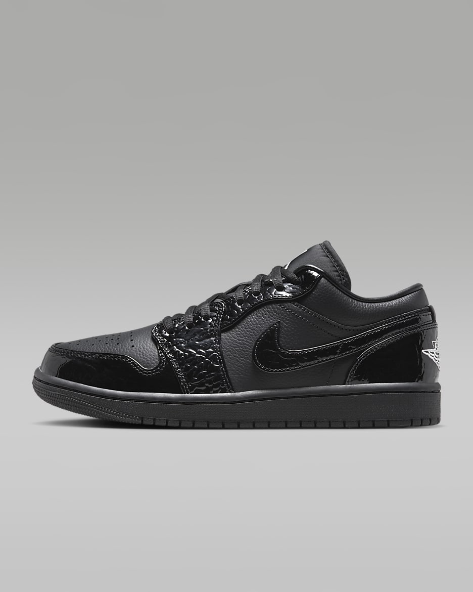 Air Jordan 1 Low "Black Croc"