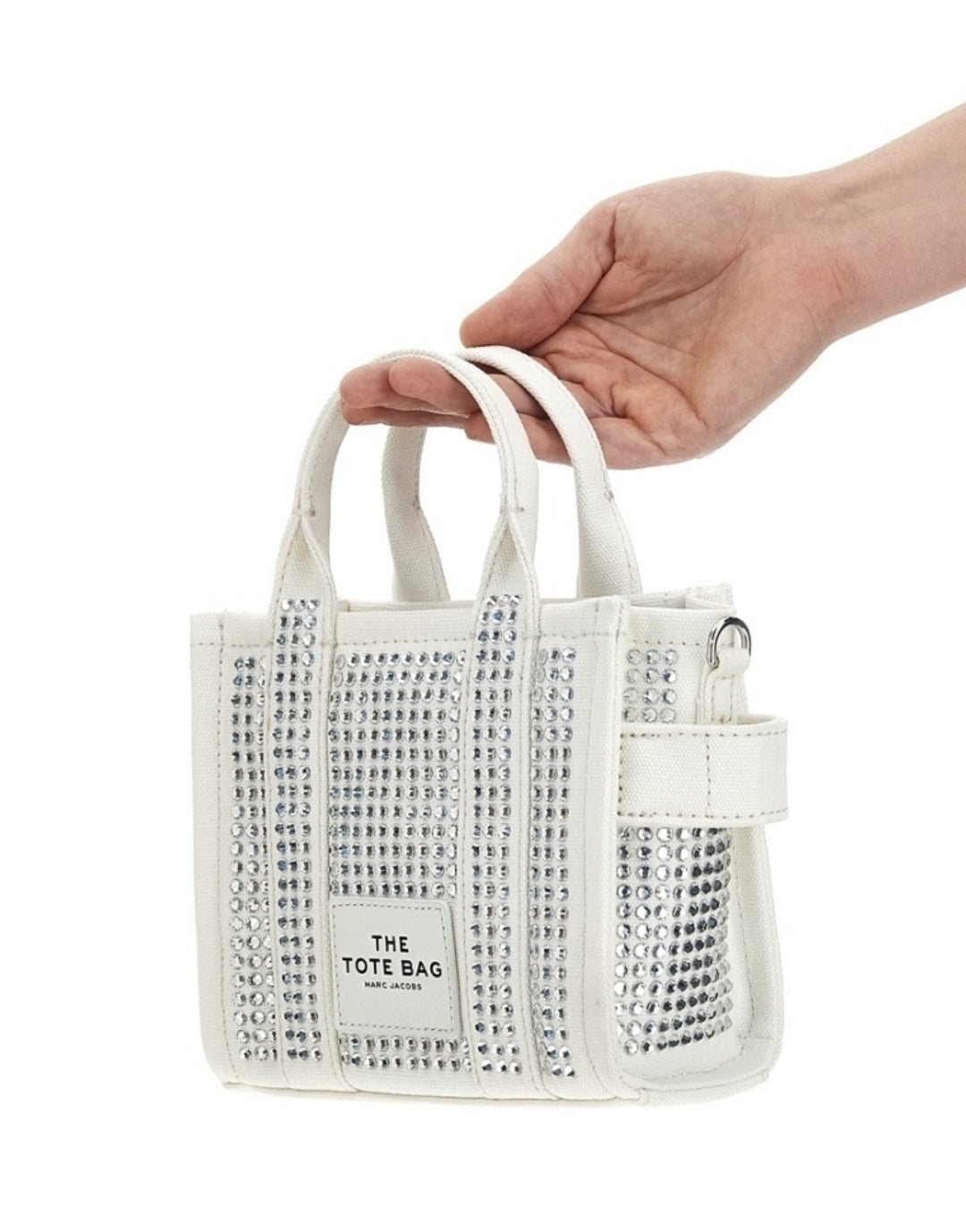 Marc Jacobs "The Crystal Canvas Crossbody Tote" bag
