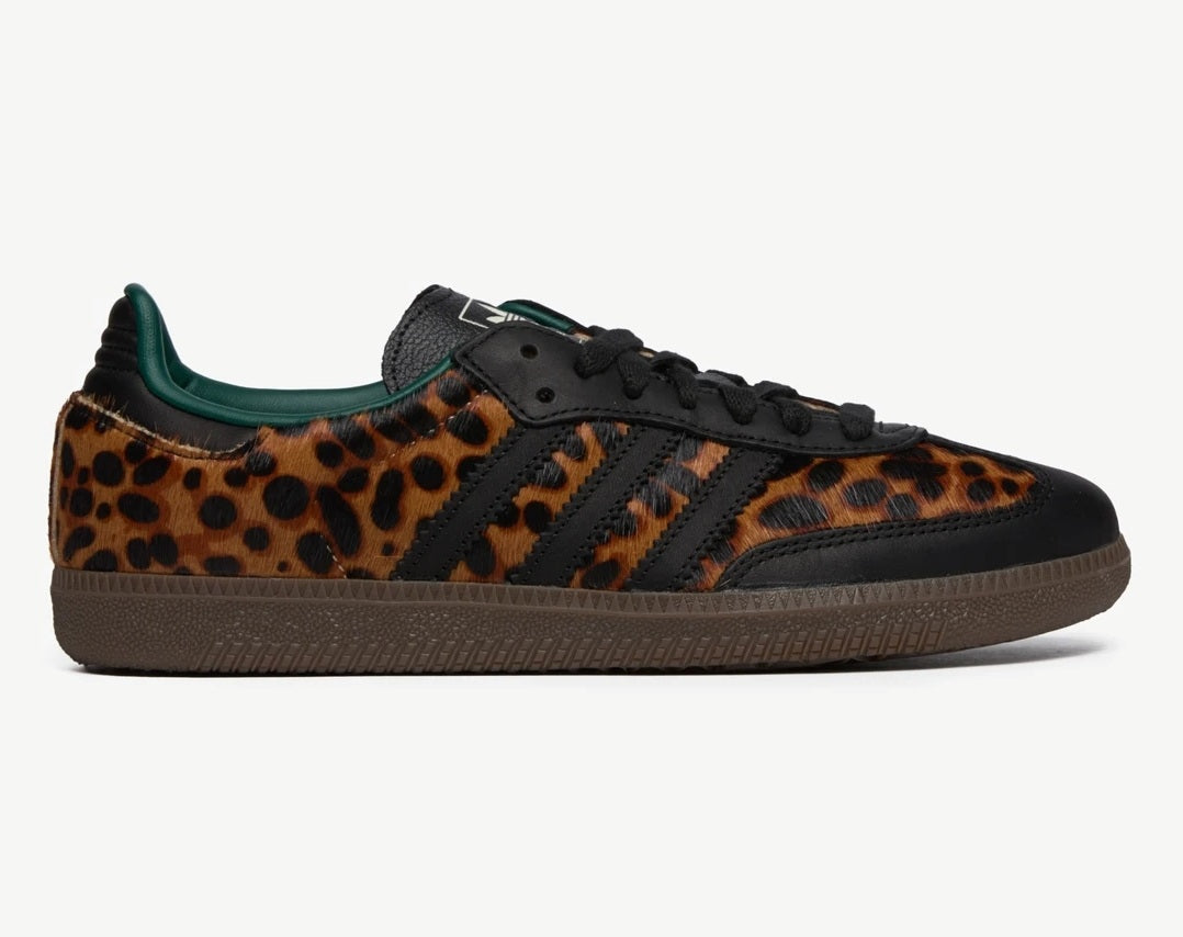 Adidas Samba Leopard Black Green