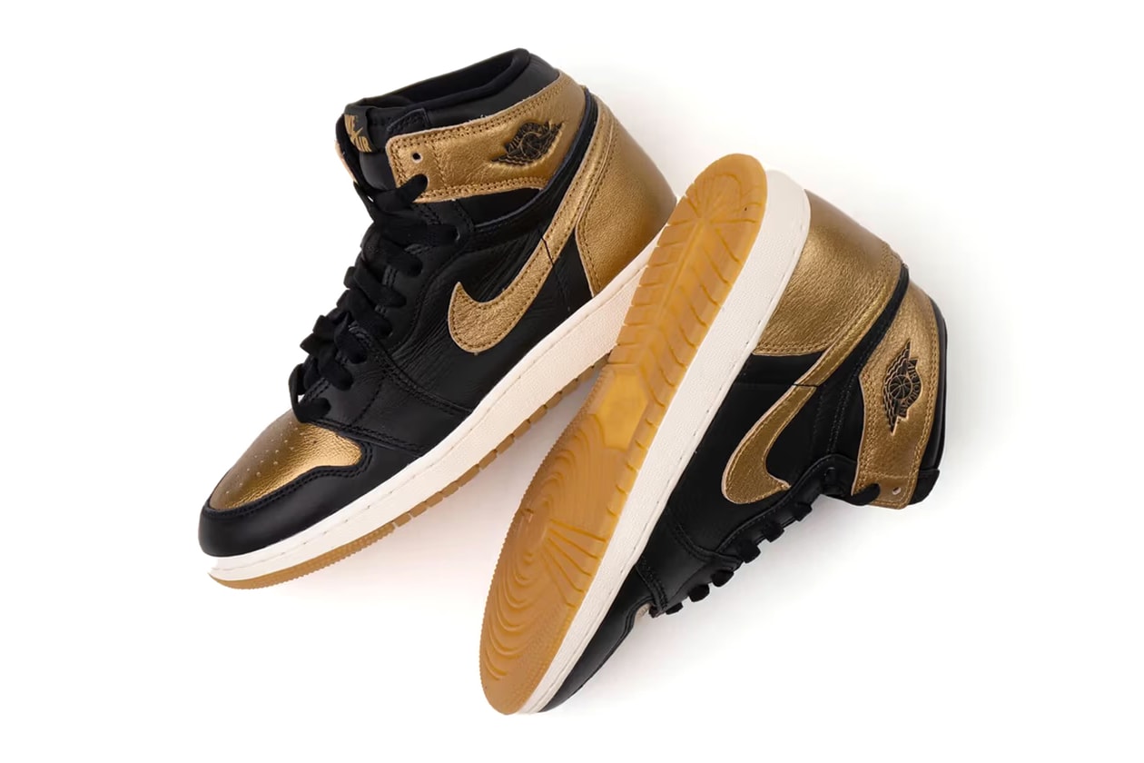 Air Jordan 1 High "Black Metallic Gold"