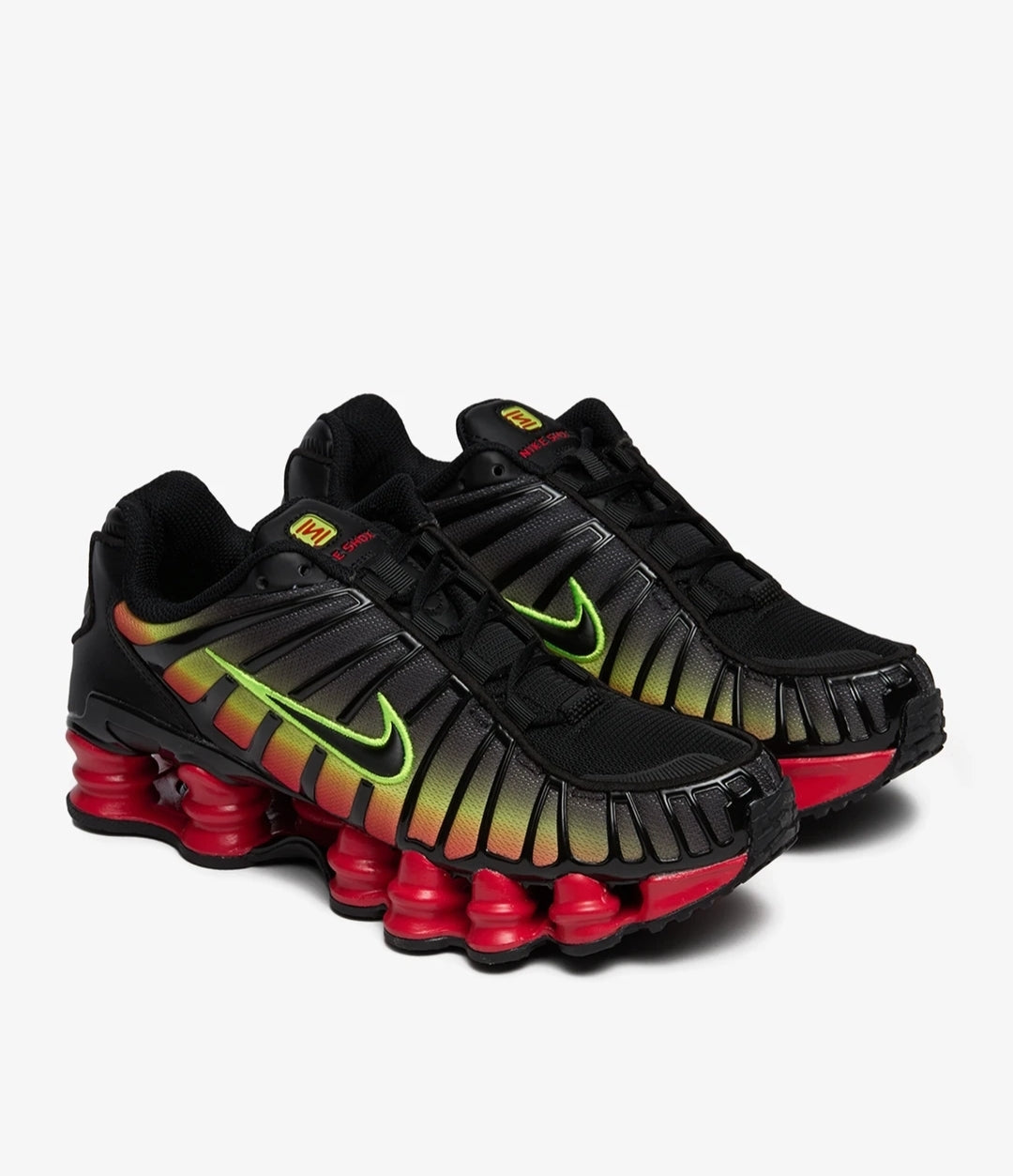 Nike Shox TL "Black Volt Fire Red"