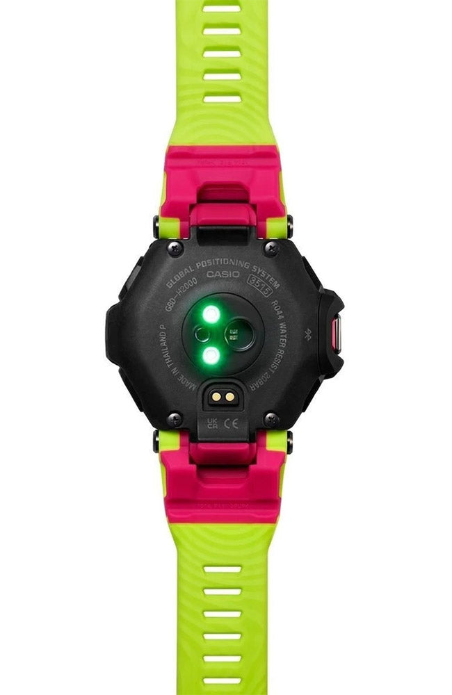 CASIO G-Shock G-Squad Bluetooth Lime Rubber Strap