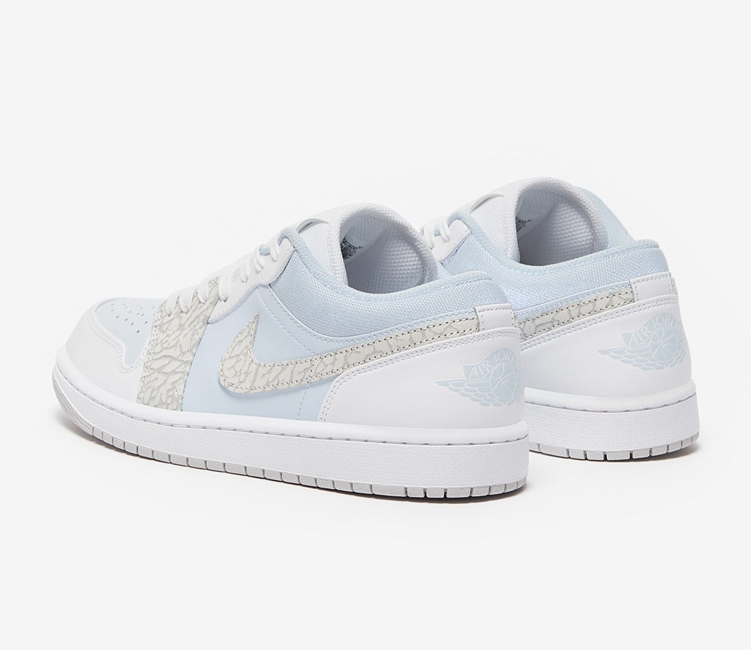 Air Jordan 1 Low "Blue Tint Elephant Print"