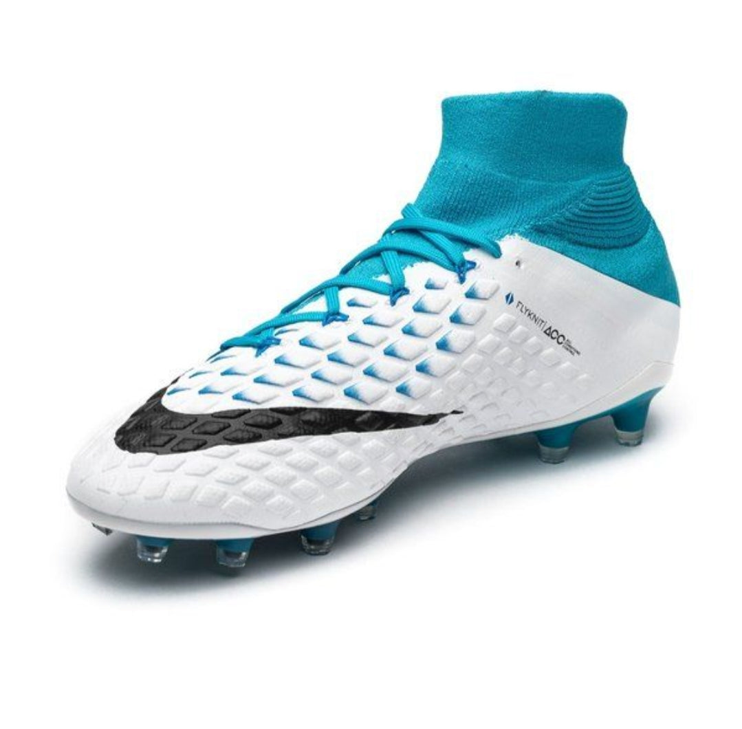 Nike Hypervenom Phantom 3 DF FG Motion Blur - Λευκό/Μαύρο/Μπλε φωτογραφία