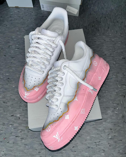 Nike Air Force 1 Custom "Fire Pink"