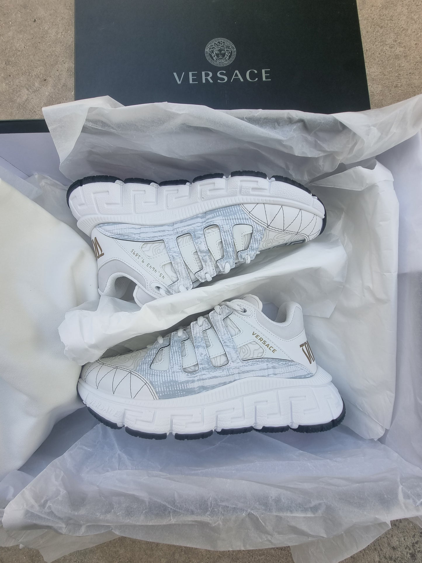 Versace Trigreca white sneakers