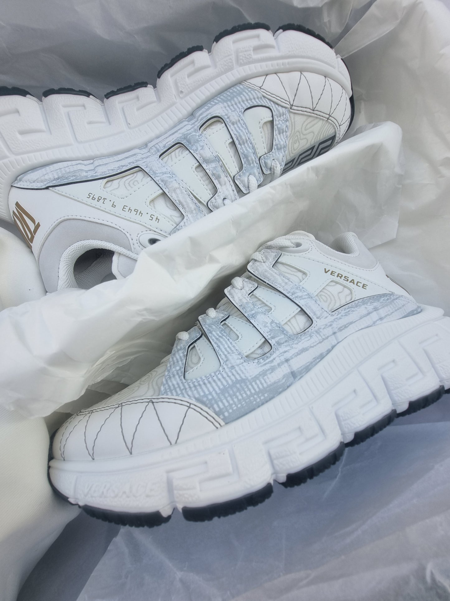 Versace Trigreca white sneakers