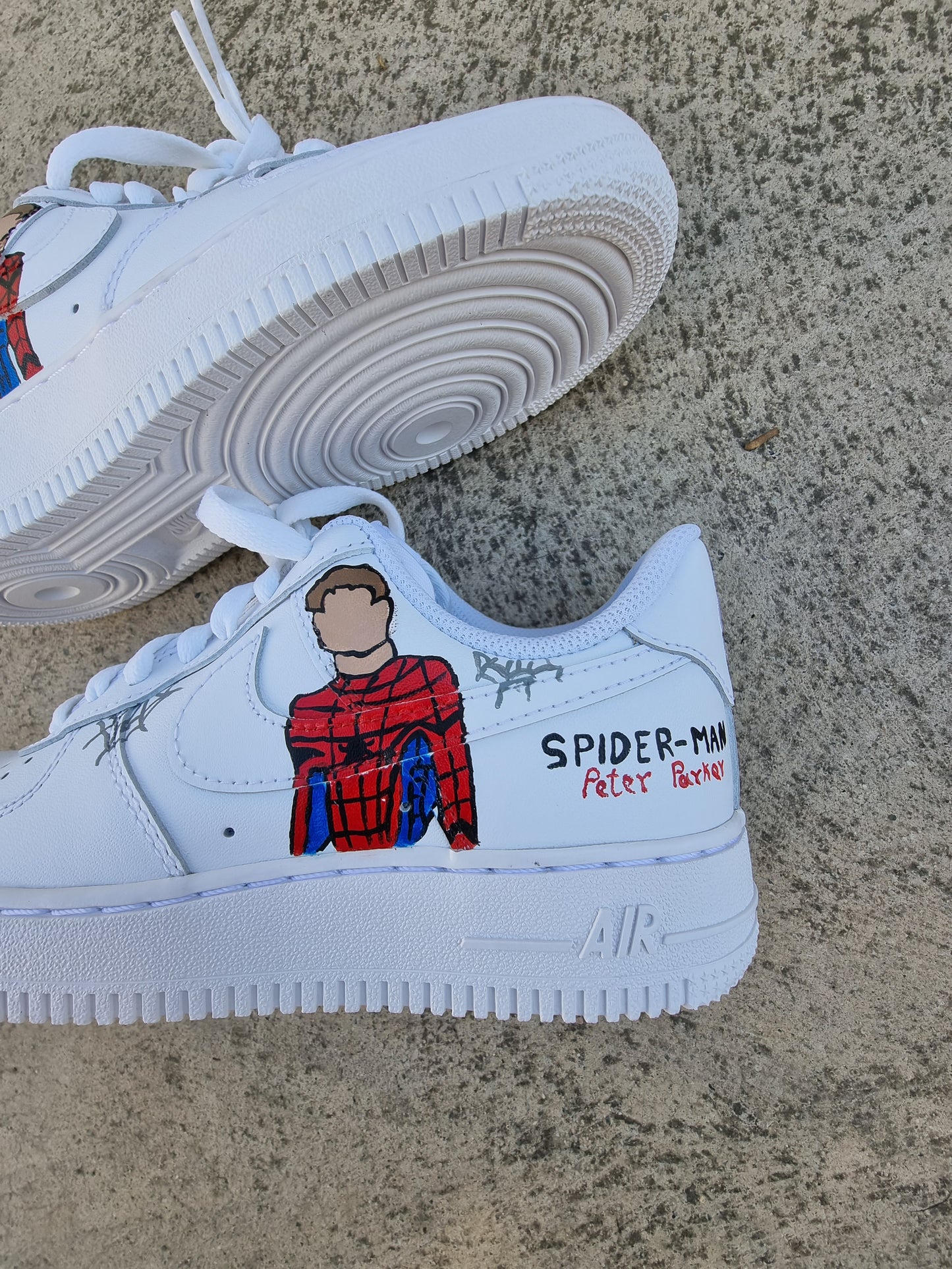 Nike Air Force 1 customized "SpiderMan"