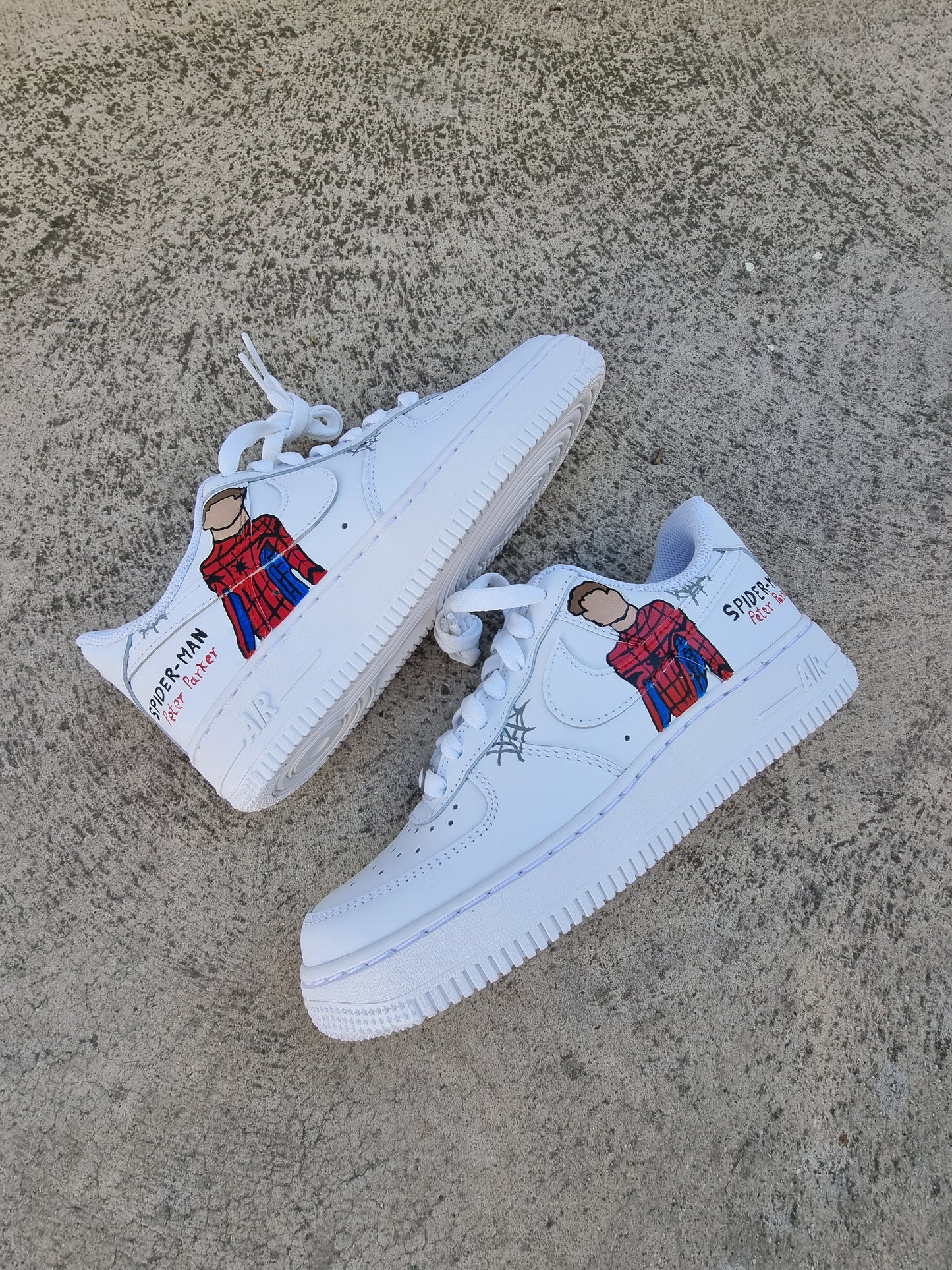 Nike Air Force 1 customized "SpiderMan"