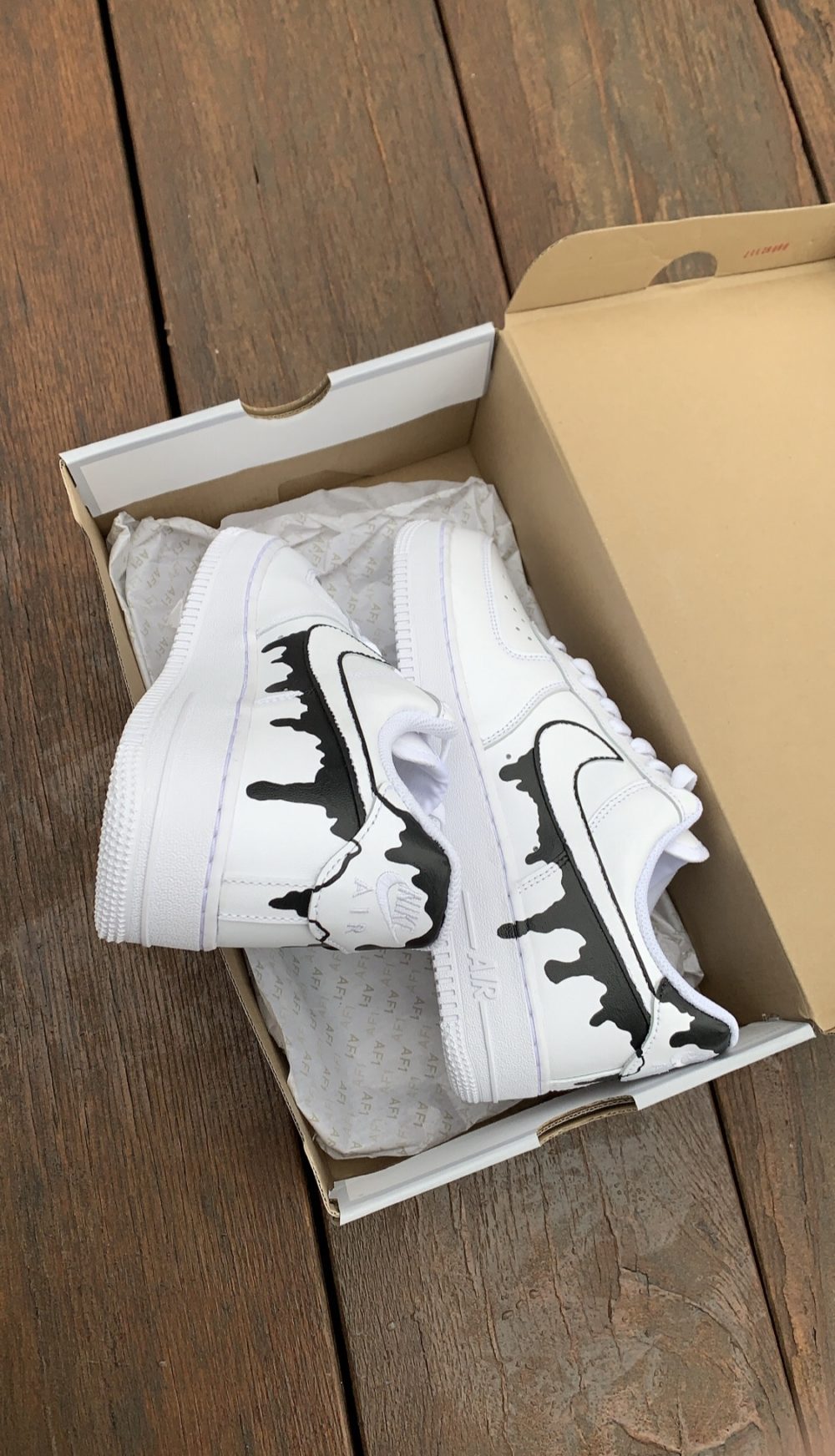 Nike Air Force 1 Custom "μαύρη σταγόνα"