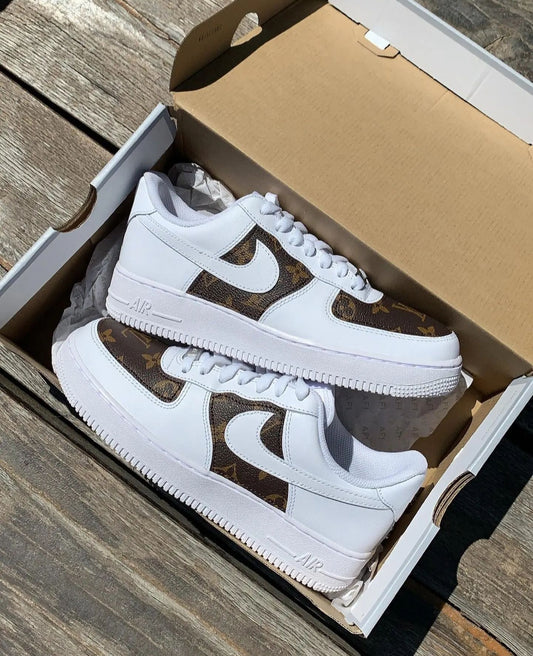 Nike Air Force 1 customized LV Fabric