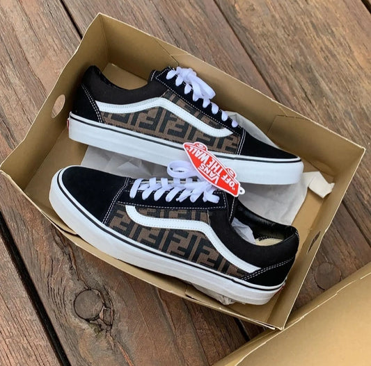 Vans low customized "Fendi"