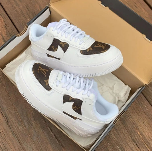 Nike Air Force 1 Shadow customized LV