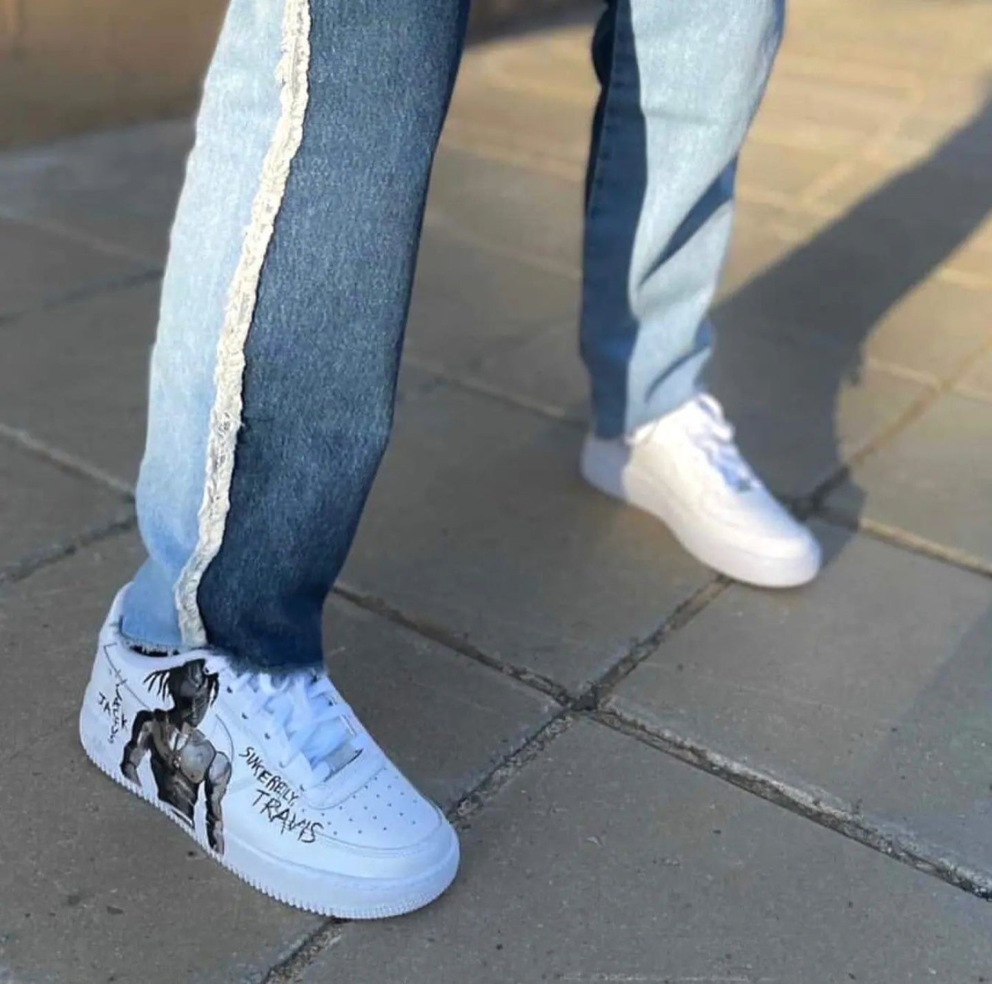 Nike Air Force 1 custom paint "Travis"