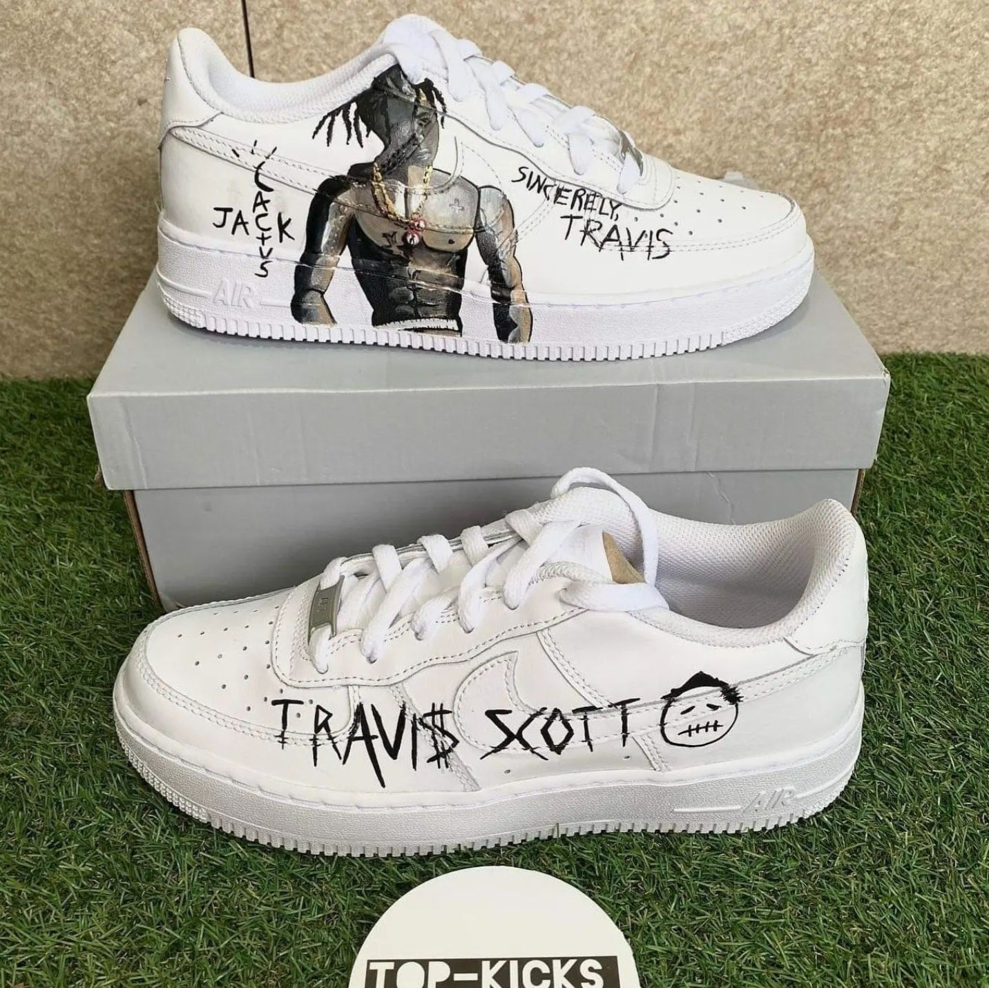 Nike Air Force 1 custom paint "Travis"