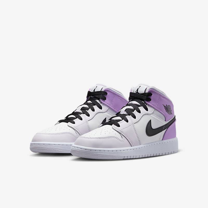 Air Jordan 1 Mid GS 'Barely Grape'